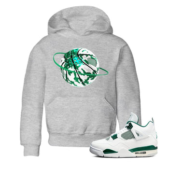 4s Oxidized Green shirts to match jordans Camo Basketball Planet sneaker match tees Air Jordan 4 Oxidized Green SNRT Sneaker Tees streetwear brand Baby and Youth Heather Grey 1 cotton tee