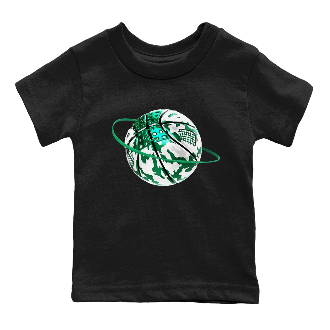 4s Oxidized Green shirts to match jordans Camo Basketball Planet sneaker match tees Air Jordan 4 Oxidized Green SNRT Sneaker Tees streetwear brand Baby and Youth Black 2 cotton tee