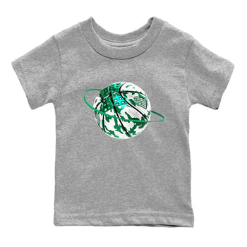 4s Oxidized Green shirts to match jordans Camo Basketball Planet sneaker match tees Air Jordan 4 Oxidized Green SNRT Sneaker Tees streetwear brand Baby and Youth Heather Grey 2 cotton tee