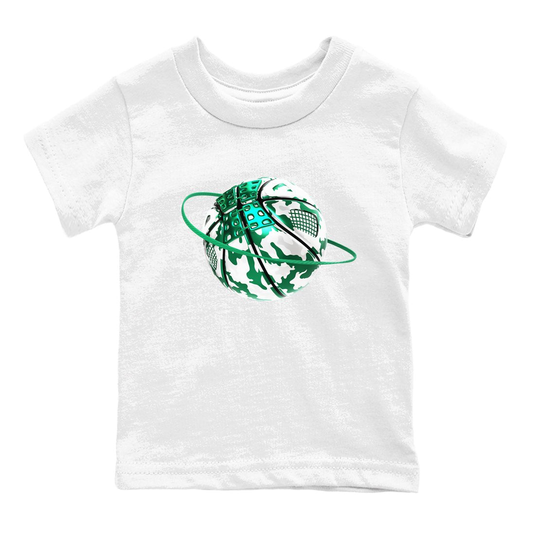 4s Oxidized Green shirts to match jordans Camo Basketball Planet sneaker match tees Air Jordan 4 Oxidized Green SNRT Sneaker Tees streetwear brand Baby and Youth White 2 cotton tee