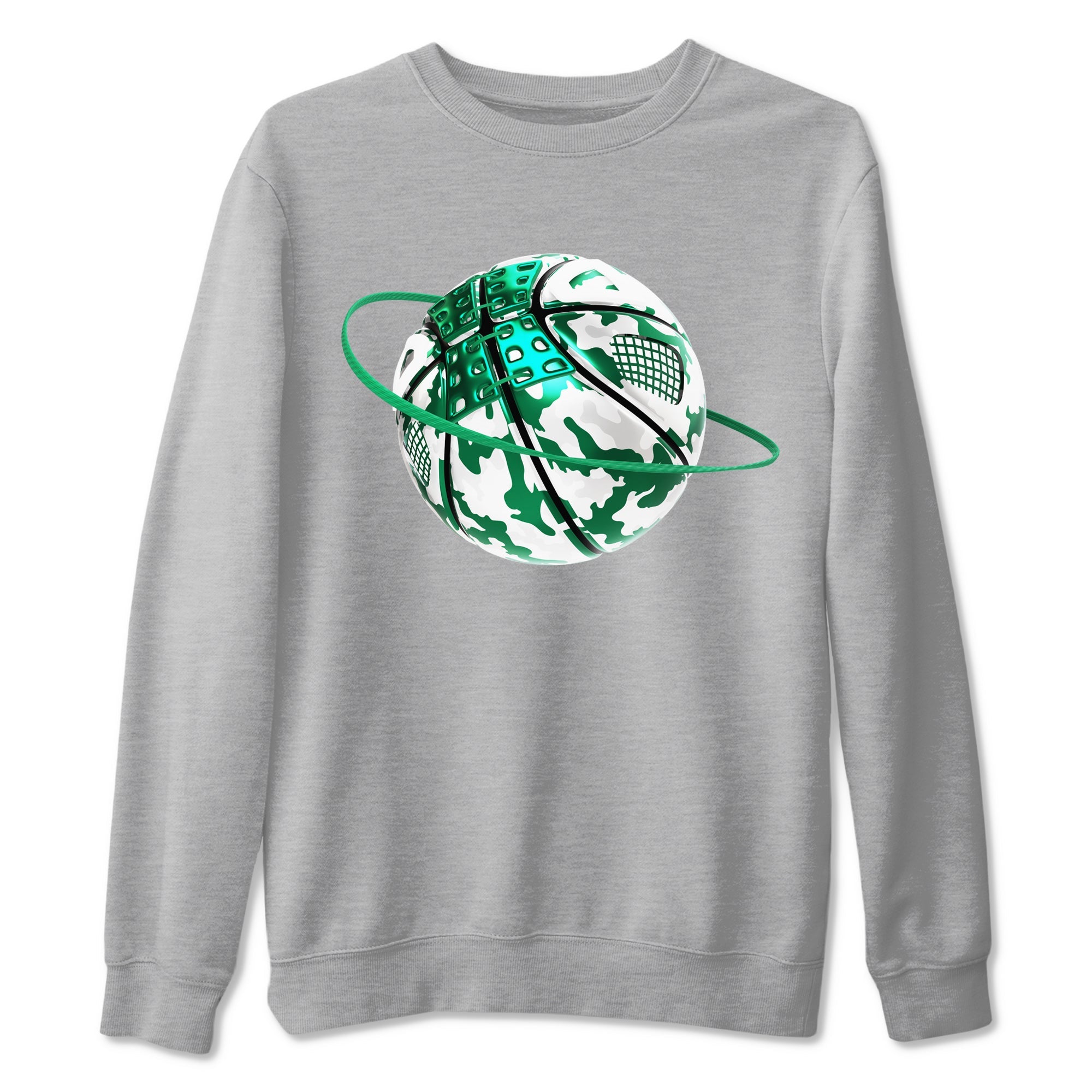 4s Oxidized Green shirts to match jordans Camo Basketball Planet sneaker match tees Air Jordan 4 Oxidized Green SNRT Sneaker Tees streetwear brand Heather Grey 2 unisex cotton tee