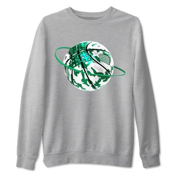 4s Oxidized Green shirts to match jordans Camo Basketball Planet sneaker match tees Air Jordan 4 Oxidized Green SNRT Sneaker Tees streetwear brand Heather Grey 2 unisex cotton tee