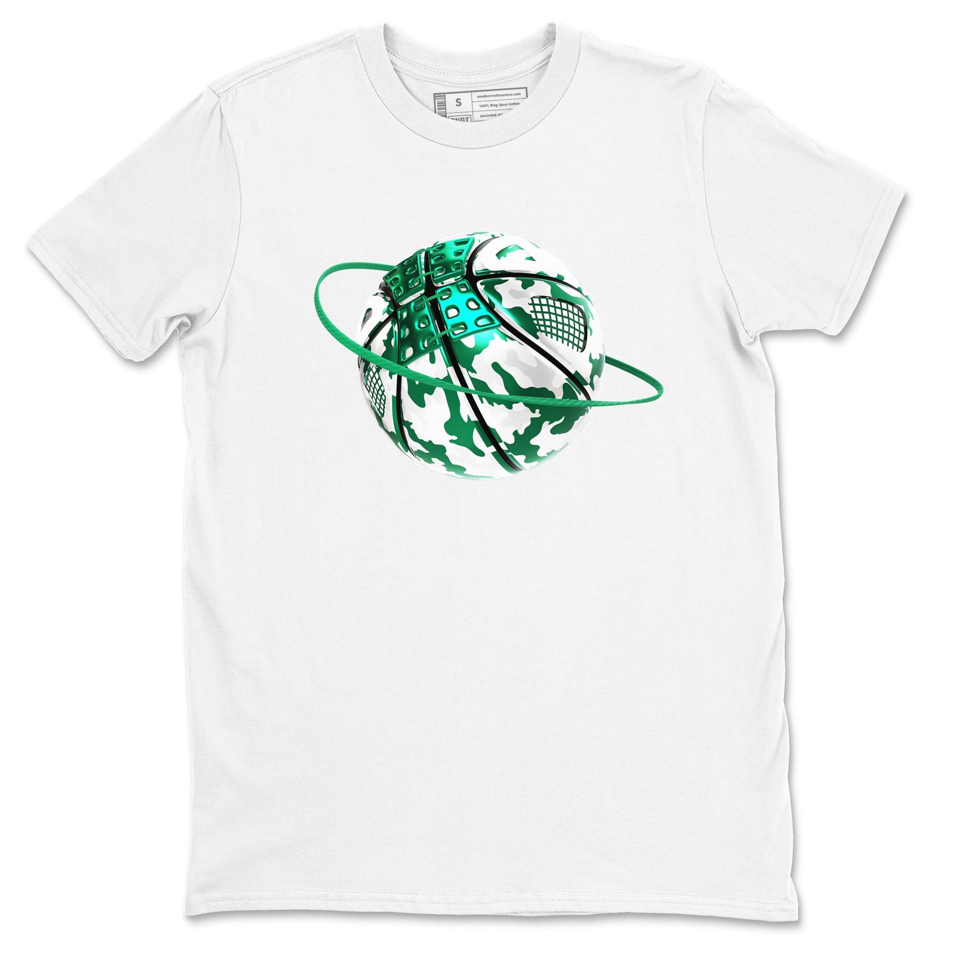 4s Oxidized Green shirts to match jordans Camo Basketball Planet sneaker match tees Air Jordan 4 Oxidized Green SNRT Sneaker Tees streetwear brand White 2 unisex cotton tee
