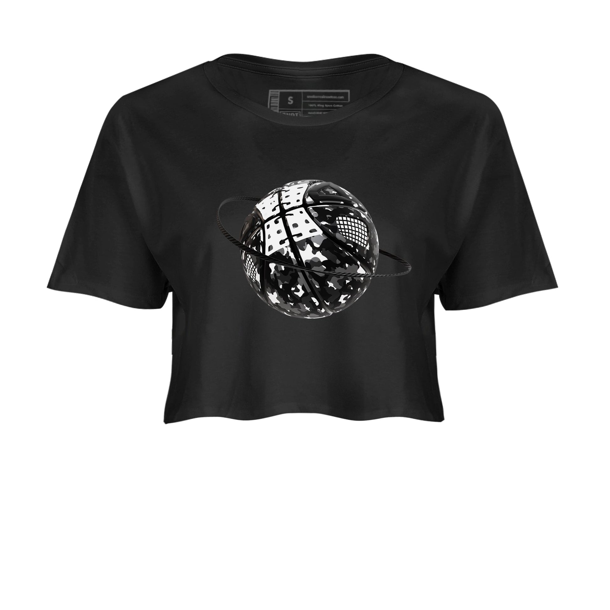 4s White Thunder shirts to match jordans Camo Basketball Planet sneaker match tees Air Jordan 4 White Thunder SNRT Sneaker Release Tees unisex cotton Black 2 Crop Shirts