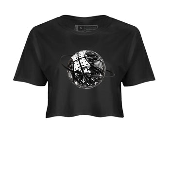 4s White Thunder shirts to match jordans Camo Basketball Planet sneaker match tees Air Jordan 4 White Thunder SNRT Sneaker Release Tees unisex cotton Black 2 Crop Shirts