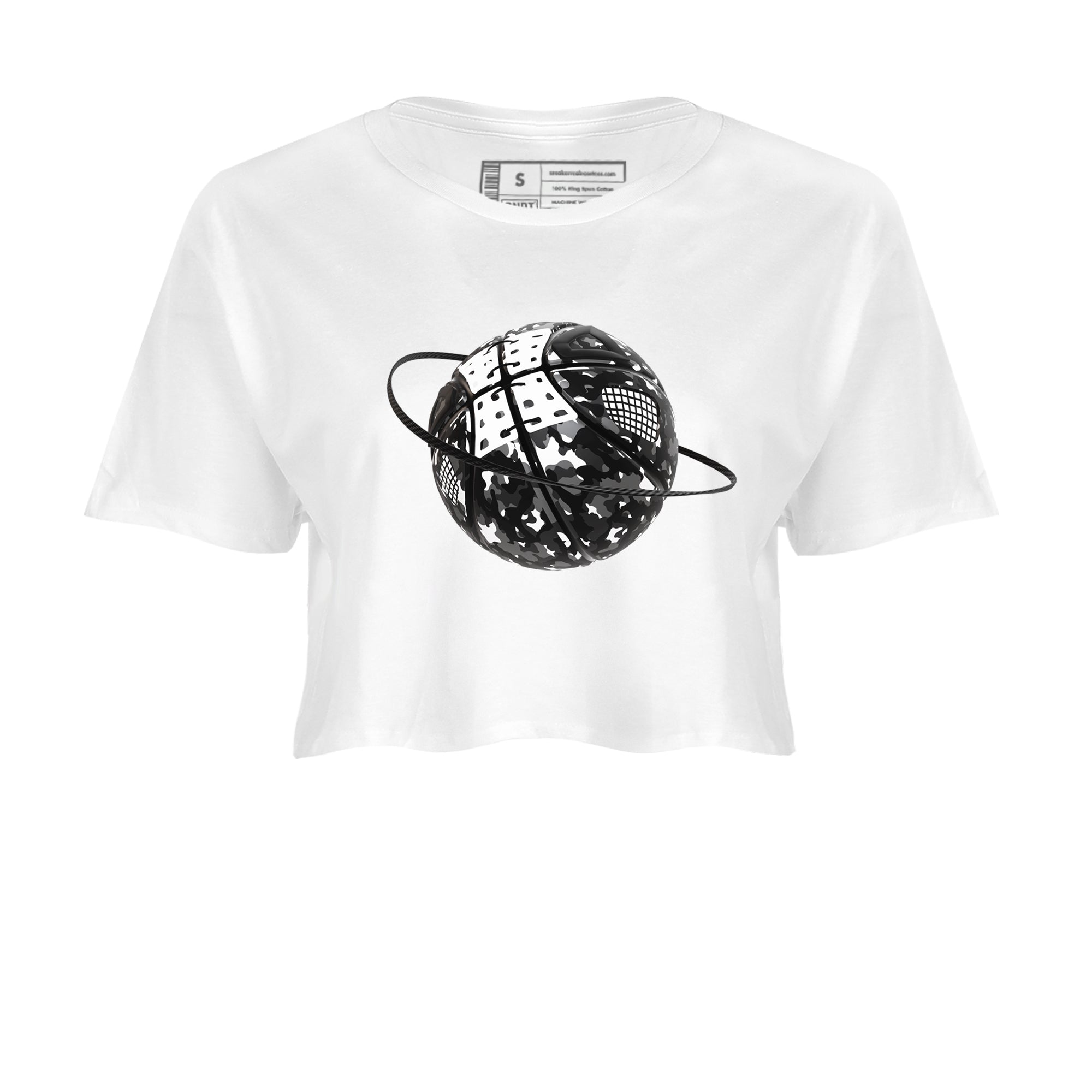 4s White Thunder shirts to match jordans Camo Basketball Planet sneaker match tees Air Jordan 4 White Thunder SNRT Sneaker Release Tees unisex cotton White 2 Crop Shirts