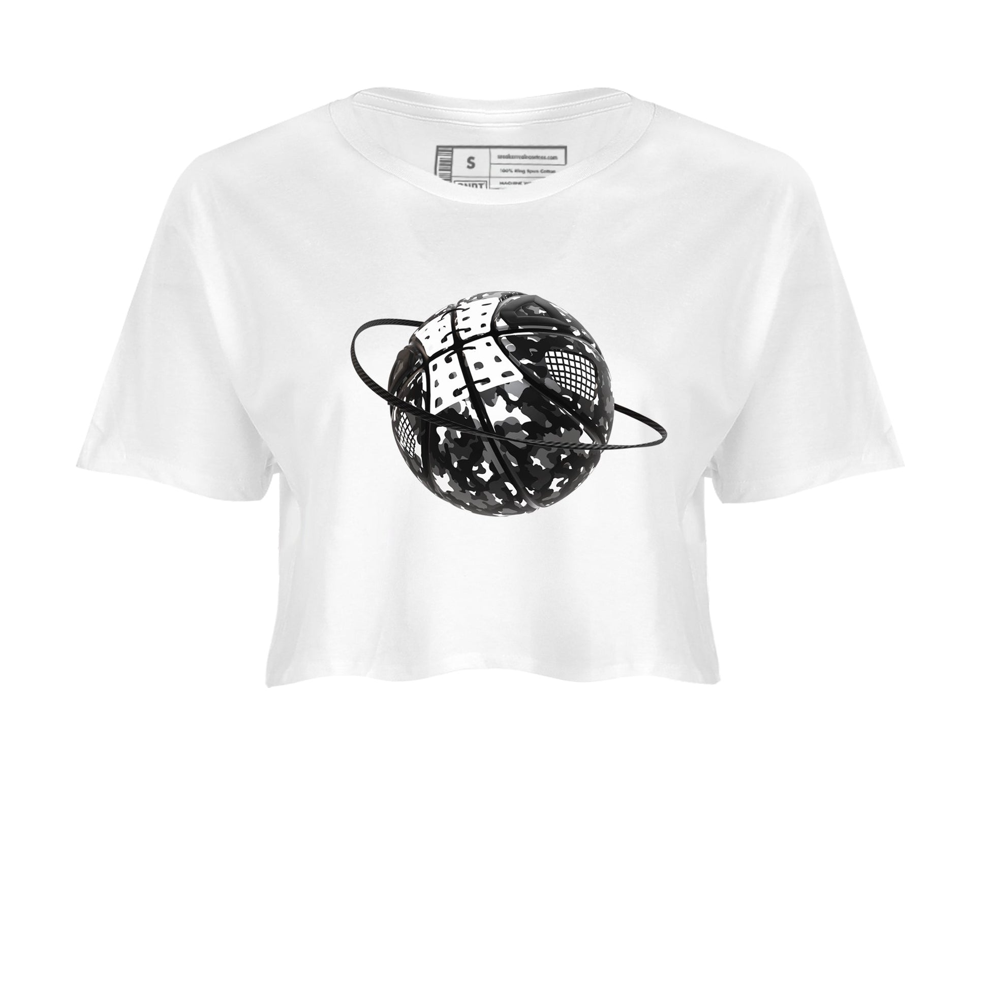 4s White Thunder shirts to match jordans Camo Basketball Planet sneaker match tees Air Jordan 4 White Thunder SNRT Sneaker Release Tees unisex cotton White 2 Crop Shirts