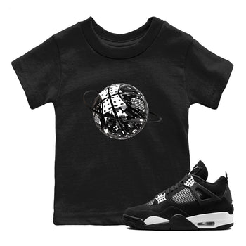 4s White Thunder shirts to match jordans Camo Basketball Planet sneaker match tees Air Jordan 4 White Thunder SNRT Sneaker Release Tees Youth Baby Black 1 crew neck shirts