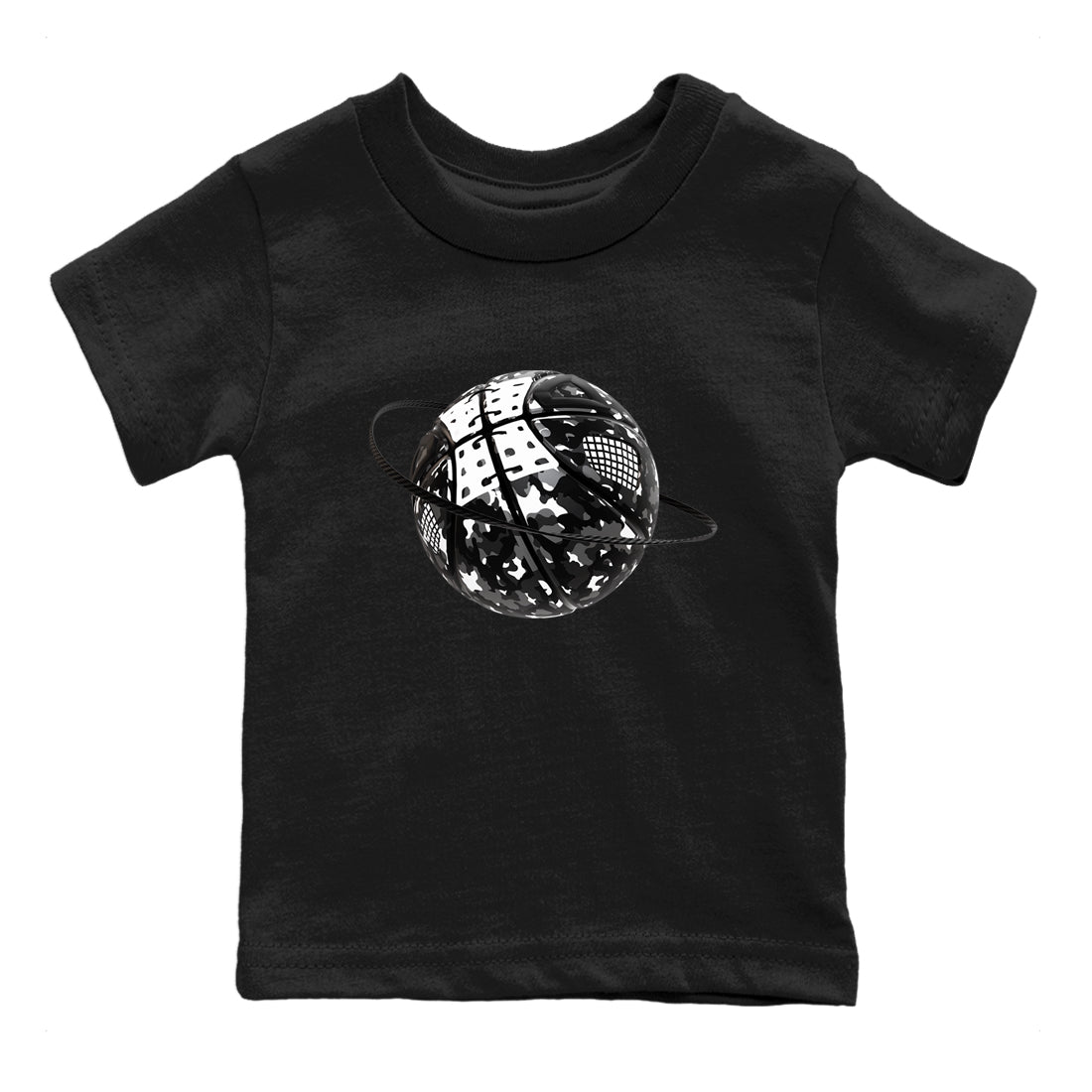 4s White Thunder shirts to match jordans Camo Basketball Planet sneaker match tees Air Jordan 4 White Thunder SNRT Sneaker Release Tees Youth Baby Black 2 crew neck shirts