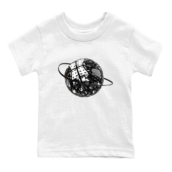 4s White Thunder shirts to match jordans Camo Basketball Planet sneaker match tees Air Jordan 4 White Thunder SNRT Sneaker Release Tees Youth Baby White 2 crew neck shirts