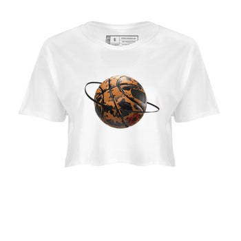 5s Archaeo Brown shirts to match jordans Camo Basketball Planet sneaker match tees Air Jordan 5 Archaeo Brown match shoes to clothes SNRT Sneaker Tees unisex cotton White 2 crop tee