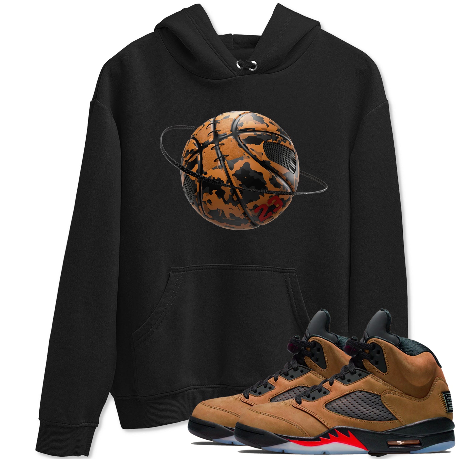 5s Archaeo Brown shirts to match jordans Camo Basketball Planet sneaker match tees Air Jordan 5 Archaeo Brown match shoes to clothes SNRT Sneaker Tees unisex cotton Black 1 shirts