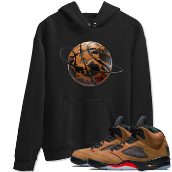 5s Archaeo Brown shirts to match jordans Camo Basketball Planet sneaker match tees Air Jordan 5 Archaeo Brown match shoes to clothes SNRT Sneaker Tees unisex cotton Black 1 shirts