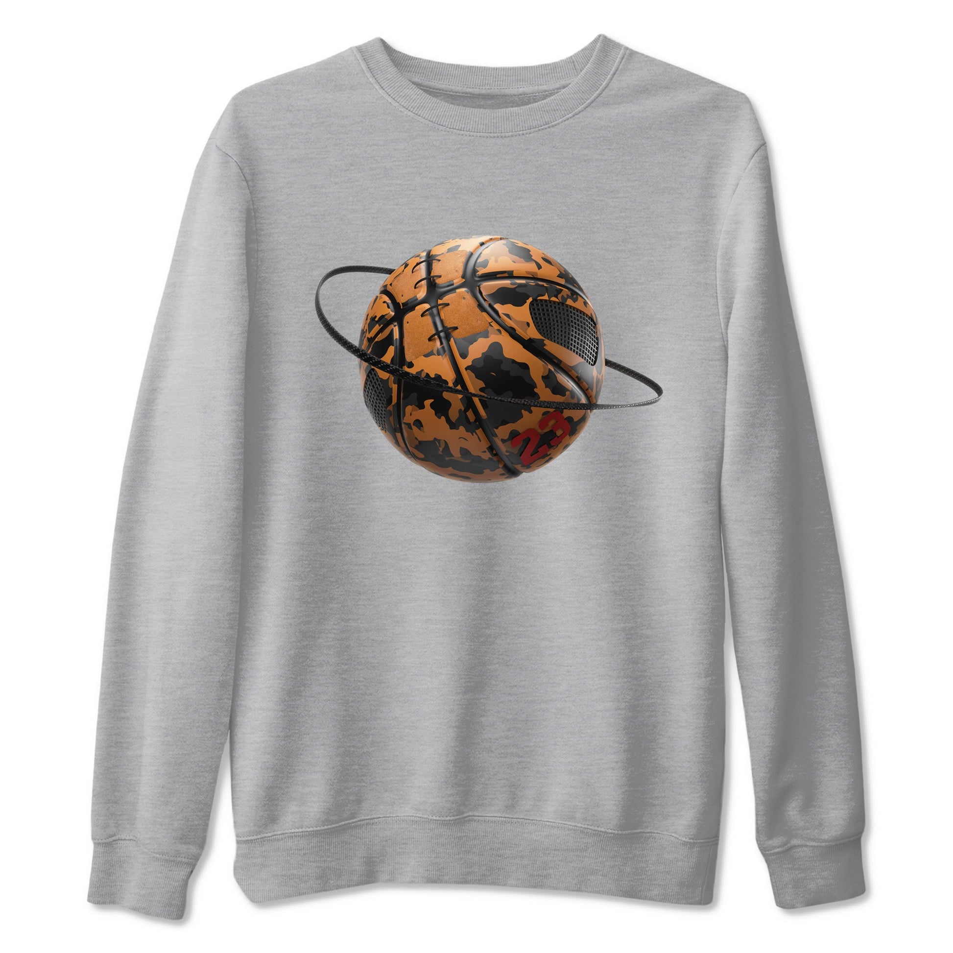 5s Archaeo Brown shirts to match jordans Camo Basketball Planet sneaker match tees Air Jordan 5 Archaeo Brown match shoes to clothes SNRT Sneaker Tees unisex cotton Heather Grey 2 shirts