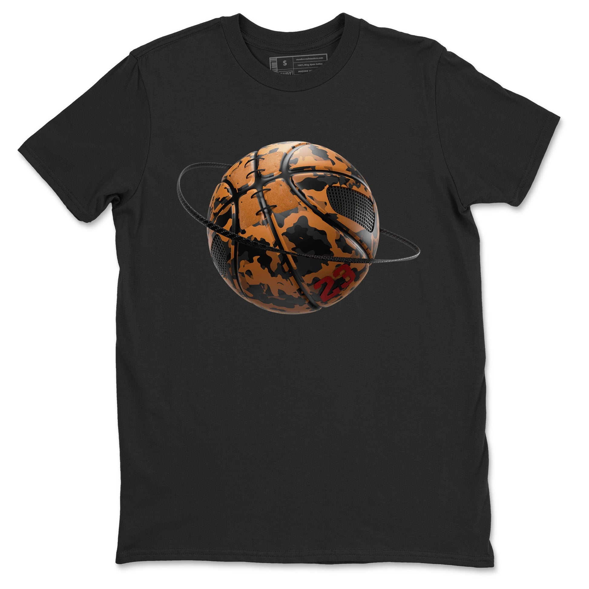 5s Archaeo Brown shirts to match jordans Camo Basketball Planet sneaker match tees Air Jordan 5 Archaeo Brown match shoes to clothes SNRT Sneaker Tees unisex cotton Black 2 shirts
