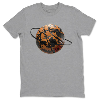 5s Archaeo Brown shirts to match jordans Camo Basketball Planet sneaker match tees Air Jordan 5 Archaeo Brown match shoes to clothes SNRT Sneaker Tees unisex cotton Heather Grey 2 shirts