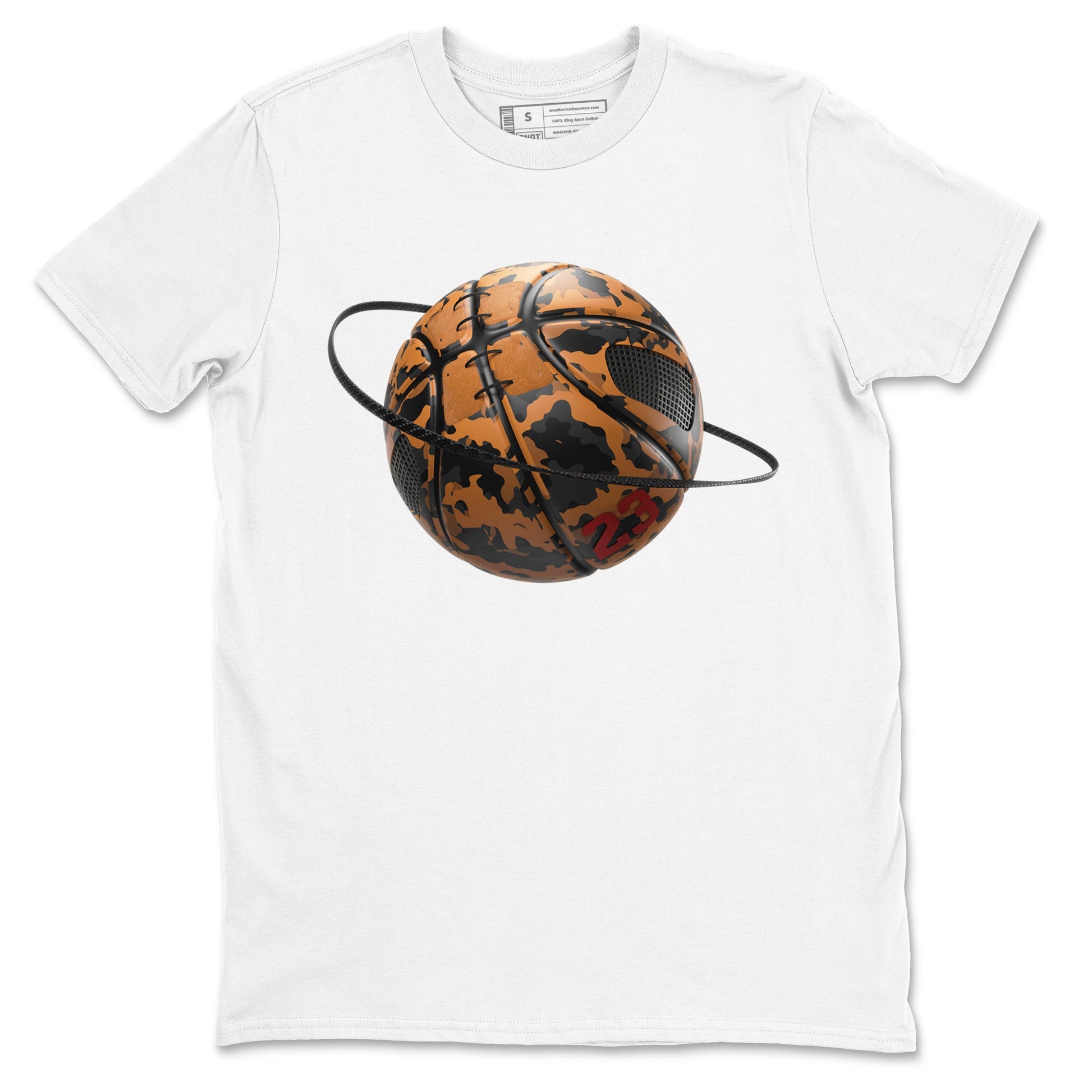 5s Archaeo Brown shirts to match jordans Camo Basketball Planet sneaker match tees Air Jordan 5 Archaeo Brown match shoes to clothes SNRT Sneaker Tees unisex cotton White 2 shirts
