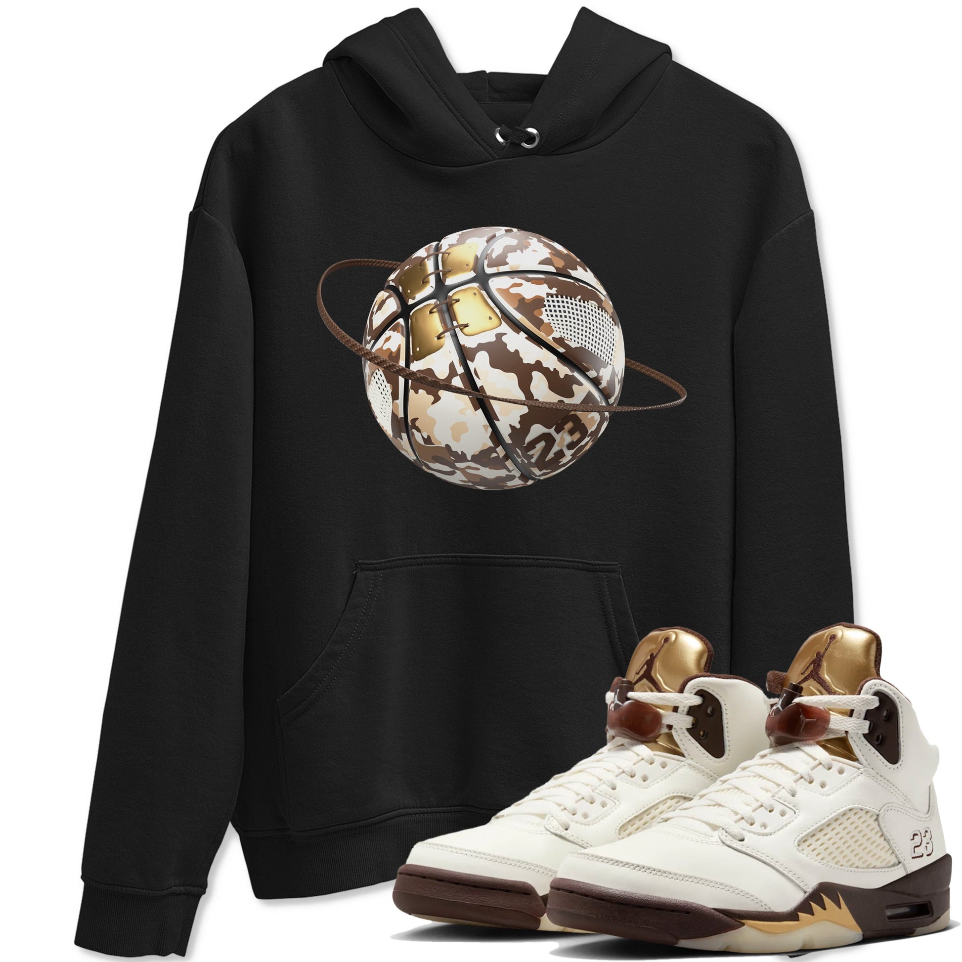5s Golden Ticket shirts to match jordans Camo Basketball Planet best t shirts to wear with jordans Air Jordan 5 Golden Ticket match shoes to clothes SNRT Sneaker Tees unisex cotton Black 1 shirts