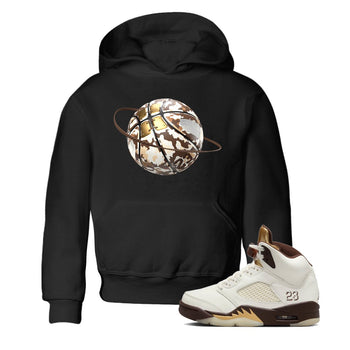 5s Golden Ticket shirts to match jordans Camo Basketball Planet best t shirts to wear with jordans Air Jordan 5 Golden Ticket match shoes to clothes SNRT Sneaker Tees Youth Baby Black 1 tee