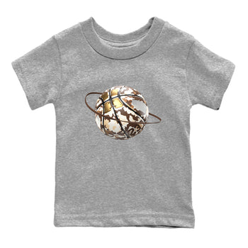 5s Golden Ticket shirts to match jordans Camo Basketball Planet best t shirts to wear with jordans Air Jordan 5 Golden Ticket match shoes to clothes SNRT Sneaker Tees Youth Baby Heather Grey 2 tee