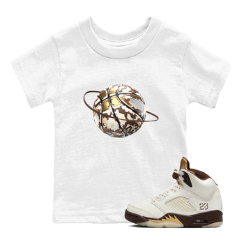 5s Golden Ticket shirts to match jordans Camo Basketball Planet best t shirts to wear with jordans Air Jordan 5 Golden Ticket match shoes to clothes SNRT Sneaker Tees Youth Baby White 1 tee