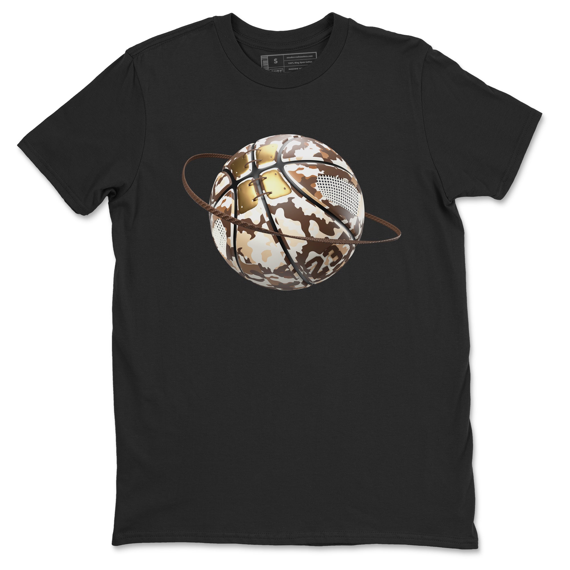 5s Golden Ticket shirts to match jordans Camo Basketball Planet best t shirts to wear with jordans Air Jordan 5 Golden Ticket match shoes to clothes SNRT Sneaker Tees unisex cotton Black 2 shirts