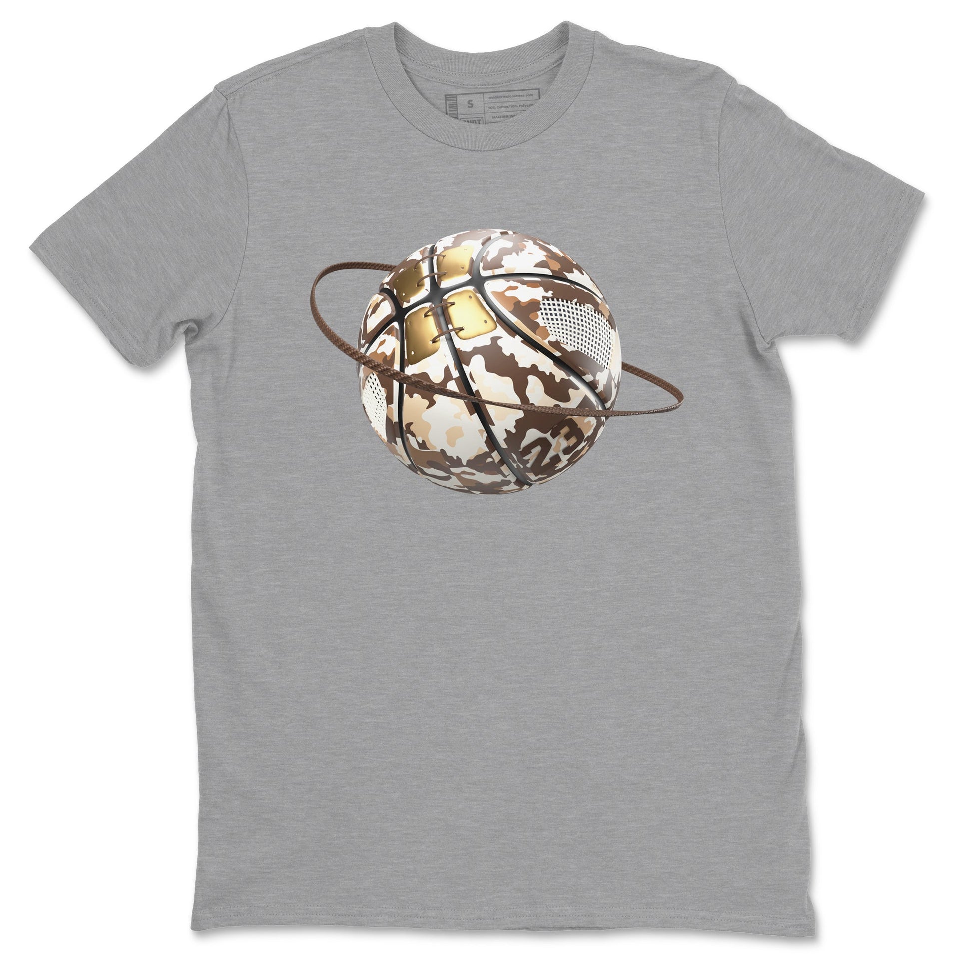 5s Golden Ticket shirts to match jordans Camo Basketball Planet best t shirts to wear with jordans Air Jordan 5 Golden Ticket match shoes to clothes SNRT Sneaker Tees unisex cotton Heather Grey 2 shirts