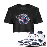 6s White And Midnight Navy shirts to match jordans Camo Basketball Planet sneaker match tees Air Jordan 6 White And Midnight Navy SNRT Sneaker Tees streetwear brand Black 1 crop tee