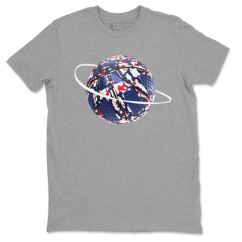 6s White And Midnight Navy shirts to match jordans Camo Basketball Planet sneaker match tees Air Jordan 6 White And Midnight Navy SNRT Sneaker Tees streetwear brand Heather Grey 2 unisex cotton tee