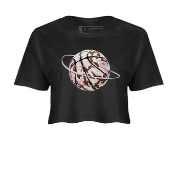 Dunk Cacao Wow And Pink Foam shirts to match jordans Camo Basketball Planet sneaker match tees Dunk Cacao Wow And Pink Foam SNRT Sneaker Tees streetwear brand Black 2 crop tee