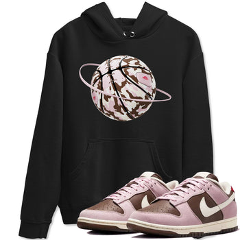 Dunk Cacao Wow And Pink Foam shirts to match jordans Camo Basketball Planet sneaker match tees Dunk Cacao Wow And Pink Foam SNRT Sneaker Tees streetwear brand Black 1 unisex cotton tee