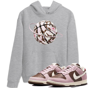 Dunk Cacao Wow And Pink Foam shirts to match jordans Camo Basketball Planet sneaker match tees Dunk Cacao Wow And Pink Foam SNRT Sneaker Tees streetwear brand Heather Grey 1 unisex cotton tee