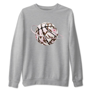 Dunk Cacao Wow And Pink Foam shirts to match jordans Camo Basketball Planet sneaker match tees Dunk Cacao Wow And Pink Foam SNRT Sneaker Tees streetwear brand Heather Grey 2 unisex cotton tee