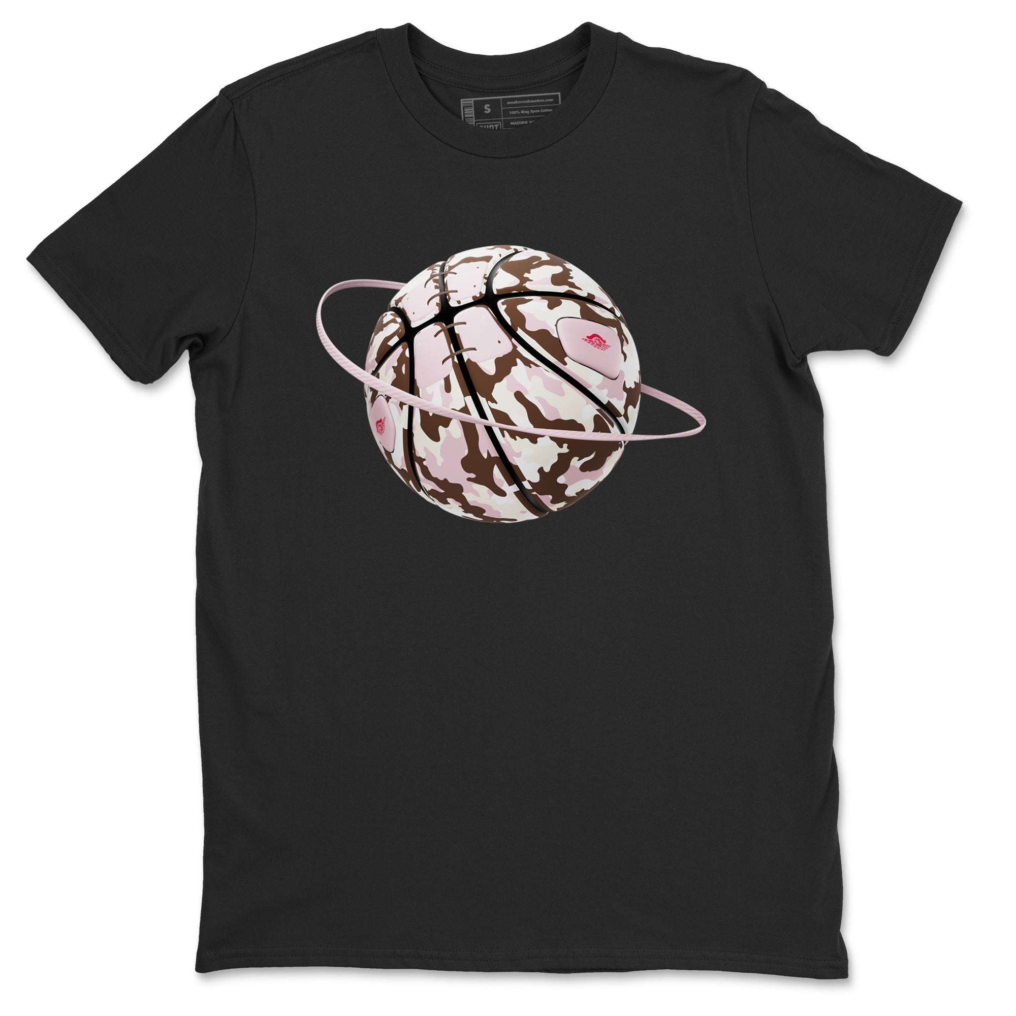 Dunk Cacao Wow And Pink Foam shirts to match jordans Camo Basketball Planet sneaker match tees Dunk Cacao Wow And Pink Foam SNRT Sneaker Tees streetwear brand Black 2 unisex cotton tee