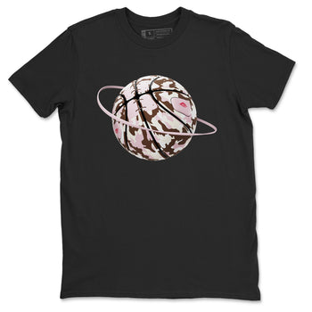 Dunk Cacao Wow And Pink Foam shirts to match jordans Camo Basketball Planet sneaker match tees Dunk Cacao Wow And Pink Foam SNRT Sneaker Tees streetwear brand Black 2 unisex cotton tee