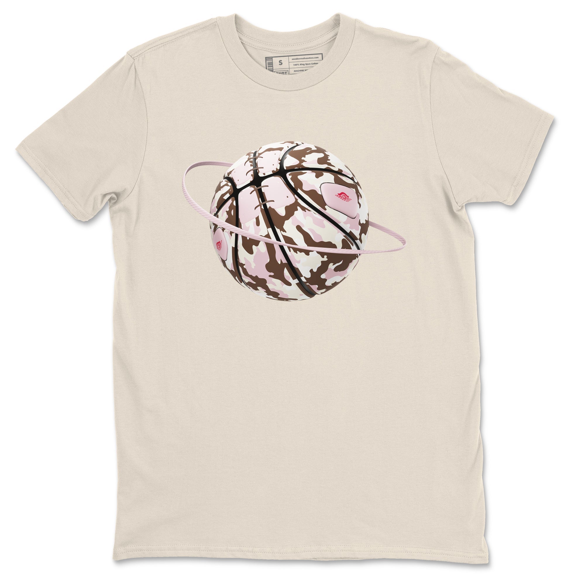 Dunk Cacao Wow And Pink Foam shirts to match jordans Camo Basketball Planet sneaker match tees Dunk Cacao Wow And Pink Foam SNRT Sneaker Tees streetwear brand Natural 2 unisex cotton tee