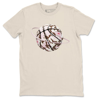 Dunk Cacao Wow And Pink Foam shirts to match jordans Camo Basketball Planet sneaker match tees Dunk Cacao Wow And Pink Foam SNRT Sneaker Tees streetwear brand Natural 2 unisex cotton tee