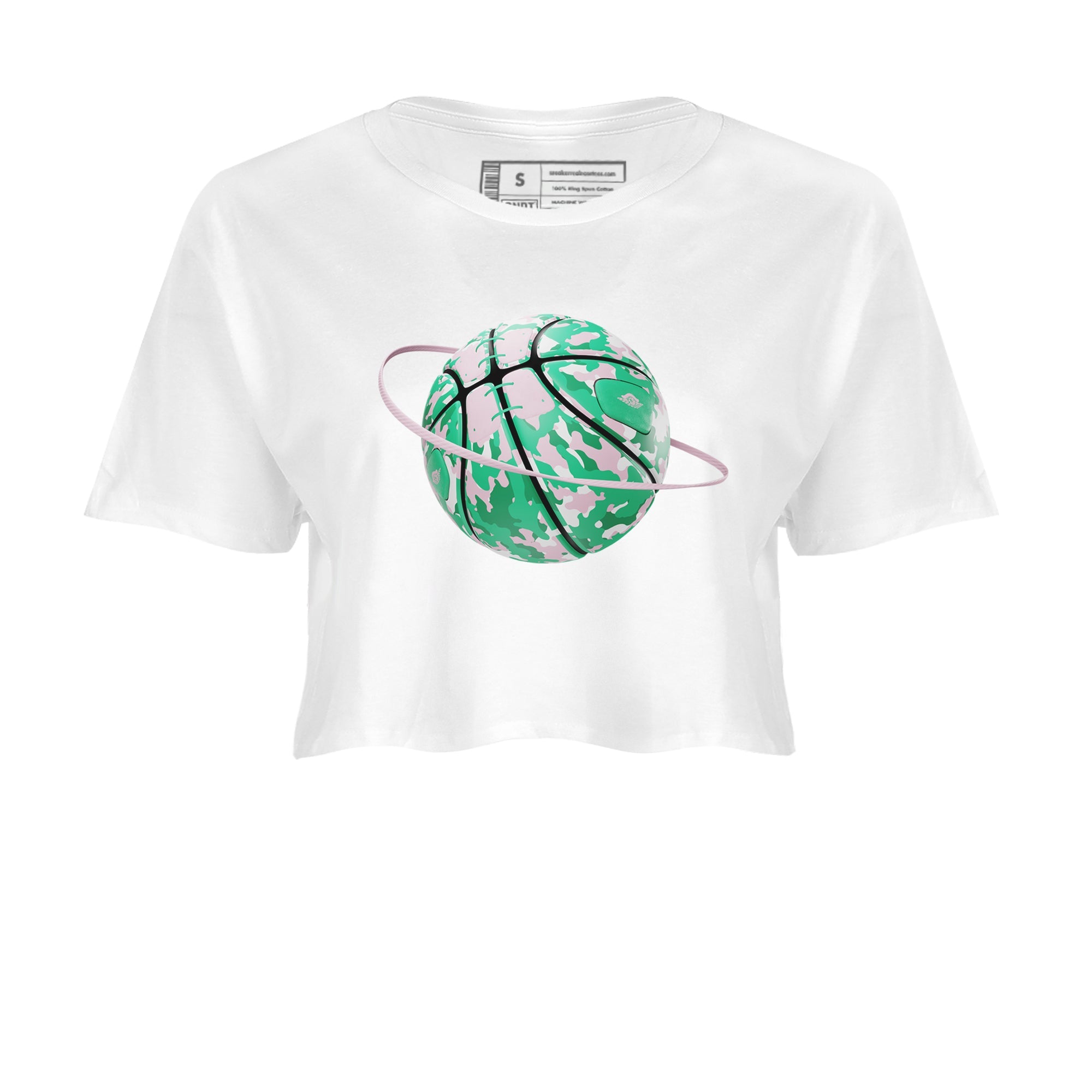 Dunk Low Medium Soft Pink Malachite shirt to match jordans Camo Basketball Planet sneaker tees Dunk Medium Soft Pink Malachite SNRT Sneaker Release Tees White 2 crop length shirt