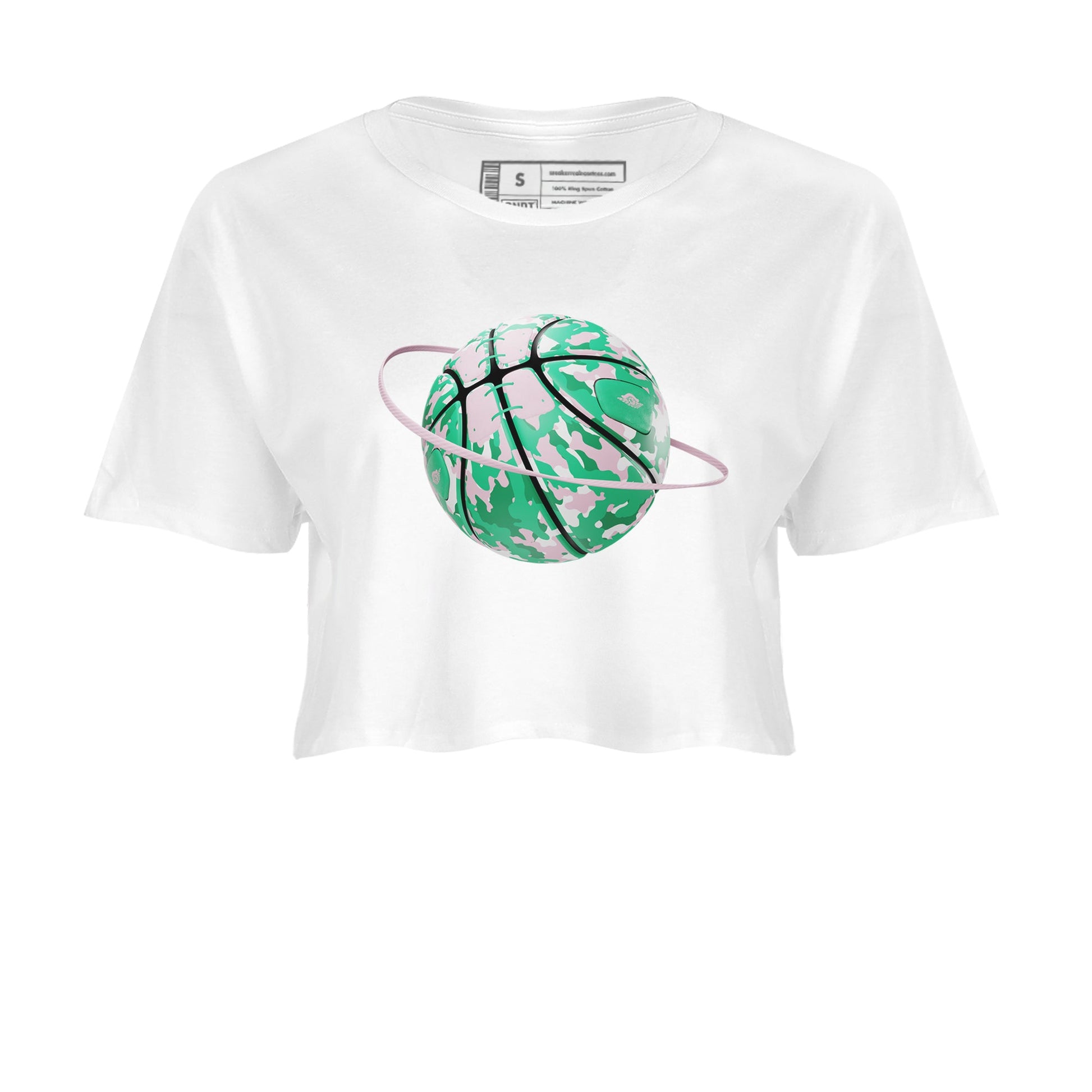 Dunk Low Medium Soft Pink Malachite shirt to match jordans Camo Basketball Planet sneaker tees Dunk Medium Soft Pink Malachite SNRT Sneaker Release Tees White 2 crop length shirt