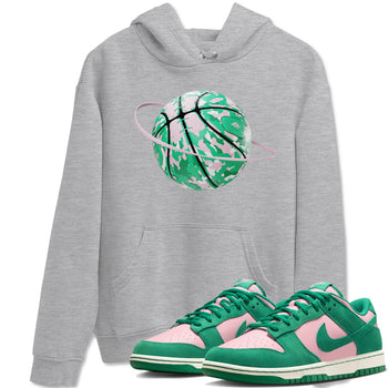 Dunk Low Medium Soft Pink Malachite shirt to match jordans Camo Basketball Planet sneaker tees Dunk Medium Soft Pink Malachite SNRT Sneaker Release Tees unisex cotton Heather Grey 1 crew neck shirt