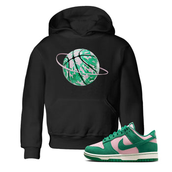 Dunk Low Medium Soft Pink Malachite shirt to match jordans Camo Basketball Planet sneaker tees Dunk Medium Soft Pink Malachite SNRT sneaker release tees baby toddler Black 1 cotton Shirt