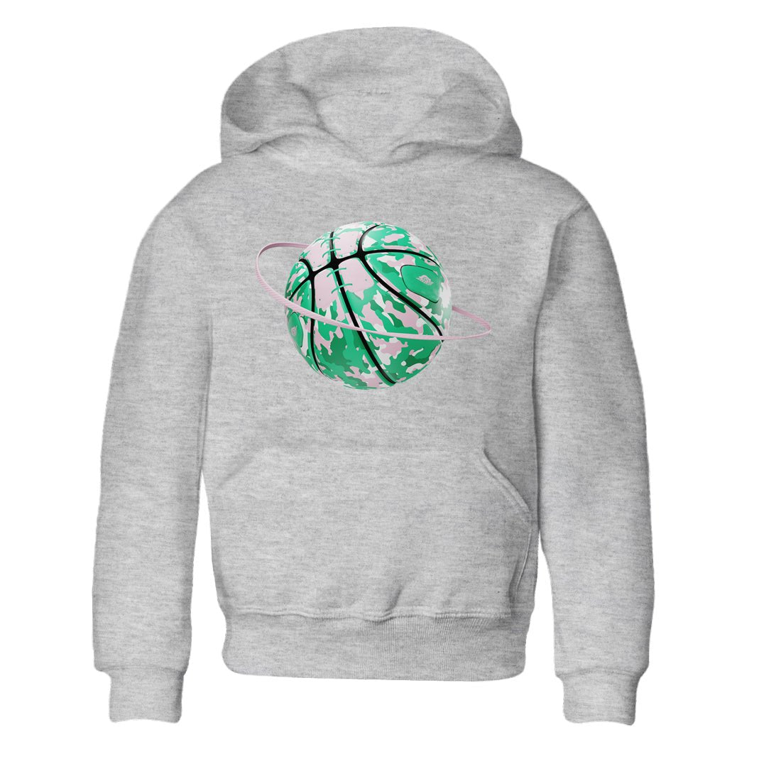Dunk Low Medium Soft Pink Malachite shirt to match jordans Camo Basketball Planet sneaker tees Dunk Medium Soft Pink Malachite SNRT sneaker release tees baby toddler Heather Grey 2 cotton Shirt