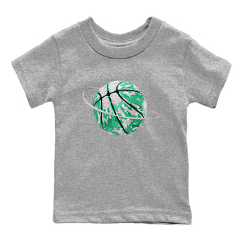 Dunk Low Medium Soft Pink Malachite shirt to match jordans Camo Basketball Planet sneaker tees Dunk Medium Soft Pink Malachite SNRT sneaker release tees baby toddler Heather Grey 2 cotton Shirt