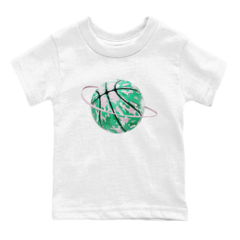 Dunk Low Medium Soft Pink Malachite shirt to match jordans Camo Basketball Planet sneaker tees Dunk Medium Soft Pink Malachite SNRT sneaker release tees baby toddler White 2 cotton Shirt