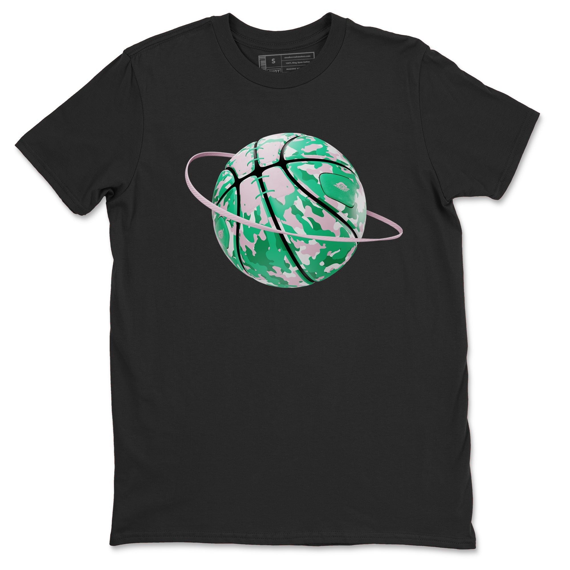 Dunk Low Medium Soft Pink Malachite shirt to match jordans Camo Basketball Planet sneaker tees Dunk Medium Soft Pink Malachite SNRT Sneaker Release Tees unisex cotton Black 2 crew neck shirt