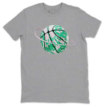 Dunk Low Medium Soft Pink Malachite shirt to match jordans Camo Basketball Planet sneaker tees Dunk Medium Soft Pink Malachite SNRT Sneaker Release Tees unisex cotton Heather Grey 2 crew neck shirt