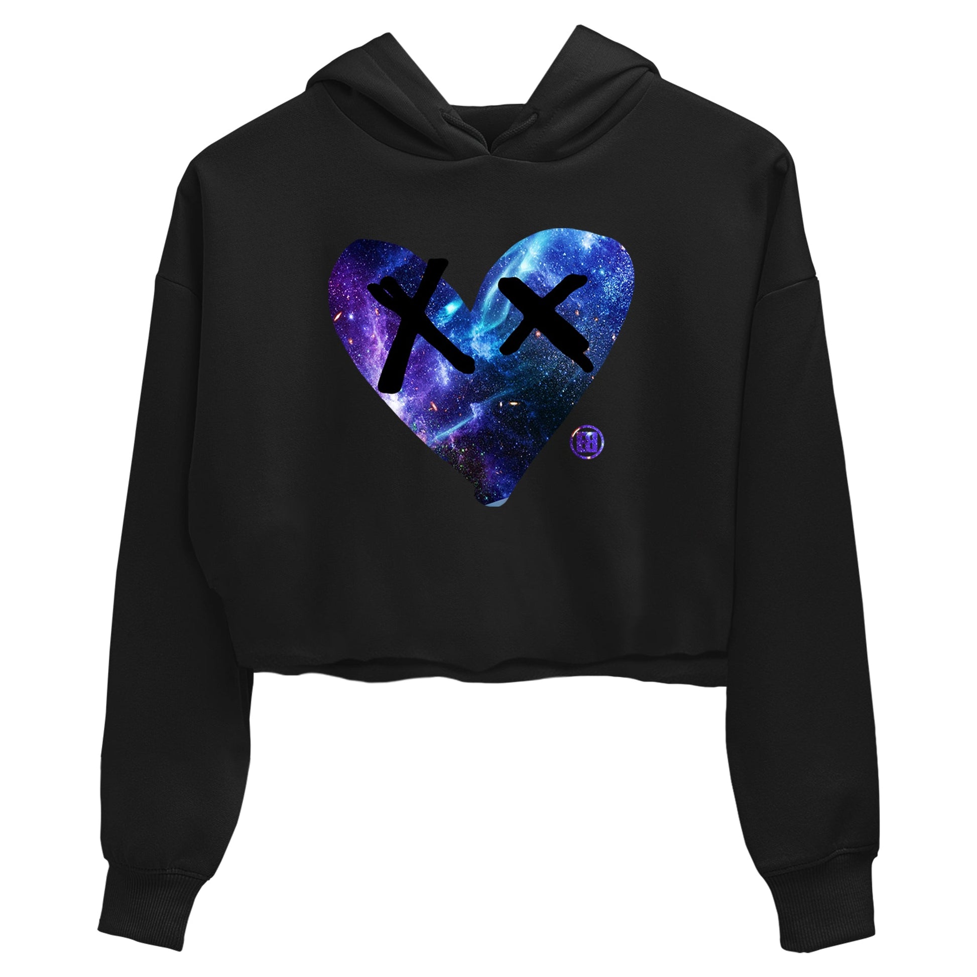 Foams One Galaxy shirts to match jordans Camo Heart sneaker match tees Air Foamposite One Galaxy match shoes to clothes SNRT Sneaker Tees unisex cotton Black 2 crop tee