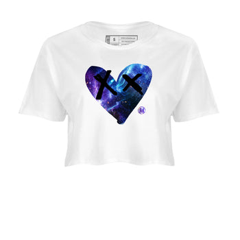 Foams One Galaxy shirts to match jordans Camo Heart sneaker match tees Air Foamposite One Galaxy match shoes to clothes SNRT Sneaker Tees unisex cotton White 2 crop tee