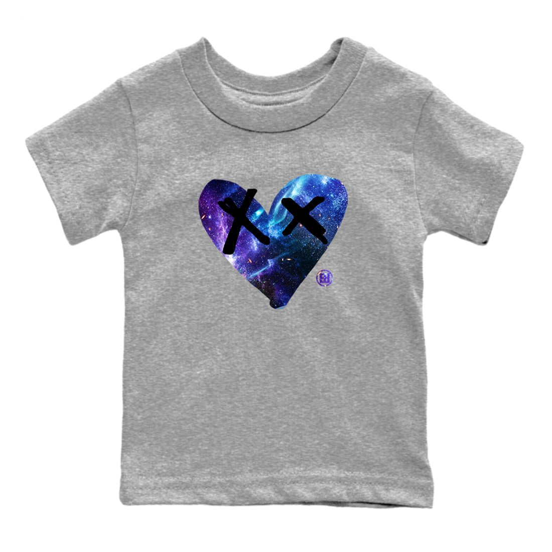 Foams One Galaxy shirts to match jordans Camo Heart sneaker match tees Air Foamposite One Galaxy match shoes to clothes SNRT Sneaker Tees Youth Baby Heather Grey 2 tee