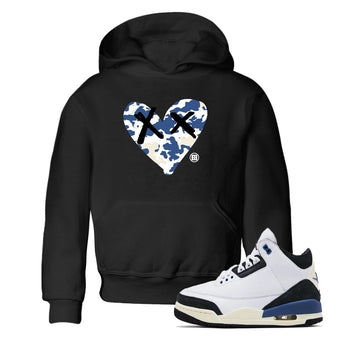 A Ma Maniere Air Jordan 3 Diffused Blue shirts to match jordans Camo Heart graphic tee Jordan 3 For The Love best t-shirts to wear with jordans SNRT Sneaker Tees Youth Baby Black 1 tee